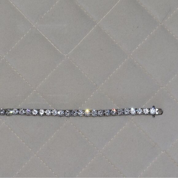 Sterling Silver Tennis Bracelet - Picture 3 of 9